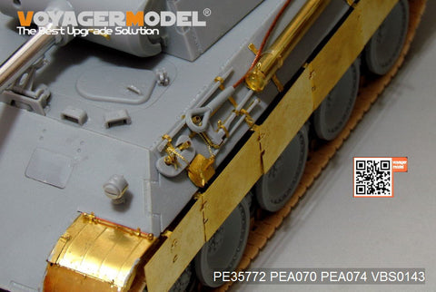 Voyager Model PE35772 1/35 WWII German Panther Ausf. A (Early Production) Basic Photo-Etched Set (for Dragon 6160)