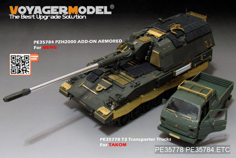 Voyager Model PE35778 1/35 Modern German T3 Transporter Truck (Double Cab) Photo-Etched Parts Set (for Takom 2014)