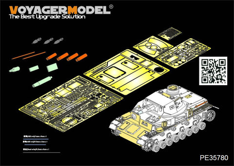 Voyager Model PE35780 1/35 WWII German Panzer IV Ausf. A (Up-armored Version) Basic Photo-Etched Set (for Dragon 6747/6816)