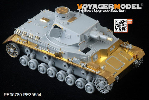 Voyager Model PE35780 1/35 WWII German Panzer IV Ausf. A (Up-armored Version) Basic Photo-Etched Set (for Dragon 6747/6816)