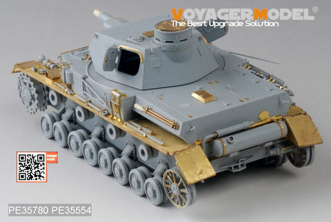 Voyager Model PE35780 1/35 WWII German Panzer IV Ausf. A (Up-armored Version) Basic Photo-Etched Set (for Dragon 6747/6816)