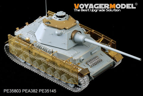 Voyager Model PE35803 1/35 WWII German Panzer IV with Schmalturm Turret – Photo-Etched Set (for Dragon 6824)