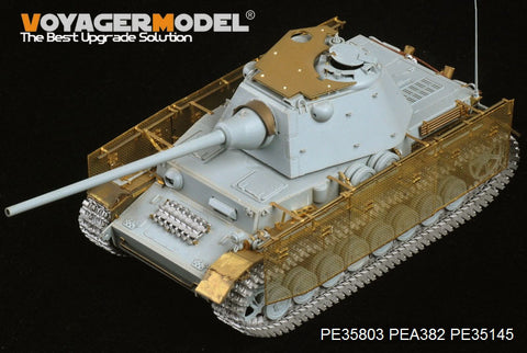 Voyager Model PE35803 1/35 WWII German Panzer IV with Schmalturm Turret – Photo-Etched Set (for Dragon 6824)