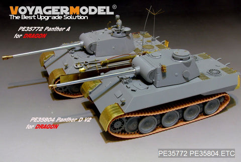 Voyager Model PE35804 1/35 WWII German Panther Ausf. D V2 (Prototype No. 2) Basic Photo-Etched Set (for Dragon 6822)