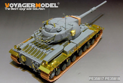 Voyager Model PE35817 1/35 British Conqueror Mk.II Heavy Tank Basic Photo-Etched Set (for Dragon 3555)