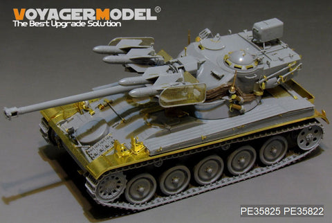 Voyager Model PE35825 1/35 Modern French AMX-13/75 Light Tank & SS-11 Anti-Tank Missile Basic Photo-Etched Set (for Takom 2038)