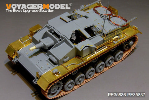 Voyager Model PE35836 1/35 WWII German StuG III Ausf. E Basic Photo-Etched Set (for Dragon 6688)