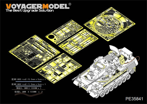 Voyager Model PE35841 1/35 Modern German Gepard A2 Self-Propelled Anti-Aircraft Gun Basic Photo-Etched Set (for Takom 2044)