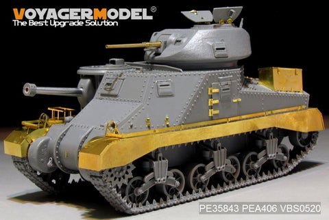 Voyager Model PE35843 1/35 WWII British M3 Grant Medium Tank Basic Photo-Etched Set (for Takom 2086)