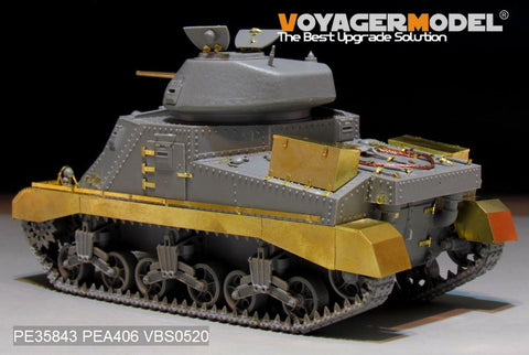 Voyager Model PE35843 1/35 WWII British M3 Grant Medium Tank Basic Photo-Etched Set (for Takom 2086)