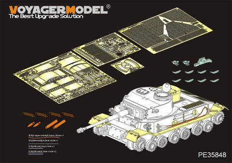 Voyager Model PE35848 1/35 WWII German Panzerkampfwagen VI Tiger (P) No. 003 Ver. 2.0 (for Dragon 6210/6352/6797/6869)