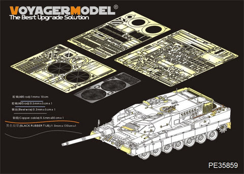 Voyager Model PE35859 1/35 Modern German Leopard 2A7 Basic Photo-Etched Set (Meng Model TS-027)