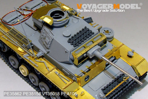 Voyager Model PE35862 1/35 WWII German Panzer III Ausf. L Basic Photo-Etched Set (for Dragon 6387)
