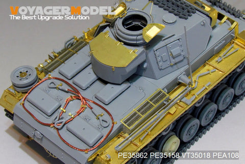 Voyager Model PE35862 1/35 WWII German Panzer III Ausf. L Basic Photo-Etched Set (for Dragon 6387)
