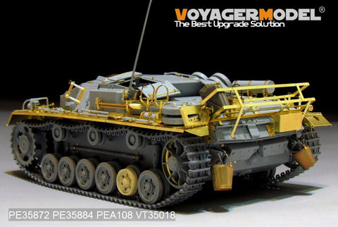 Voyager Model PE35872 1/35 WWII German StuG III Ausf. C/D North Africa Version Basic Photo-Etched Set (for Dragon 6851)