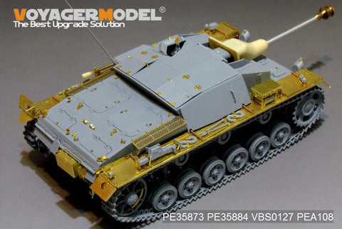 Voyager Model PE35873 1/35 WWII German StuG III Ausf. C/D Long-Gun Modification Photo-Etched Basic Set (for Dragon 6851)