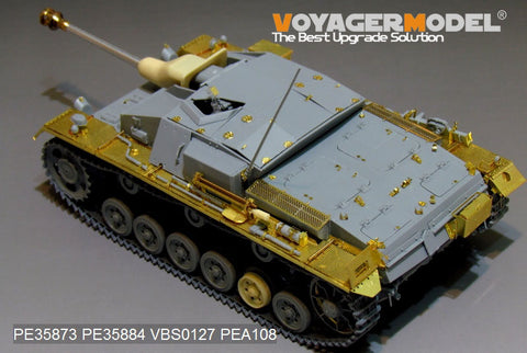 Voyager Model PE35873 1/35 WWII German StuG III Ausf. C/D Long-Gun Modification Photo-Etched Basic Set (for Dragon 6851)
