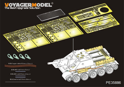 Voyager Model PE35886 1/35 WWII Russian SU-122 Basic Photo-Etched Set (for MiniArt)
