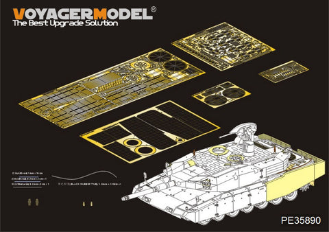 Voyager Model PE35890 1/35 Modern German Leopard 2A4 Revolution 1 Basic Photo-Etched Set (for Tiger 4629)