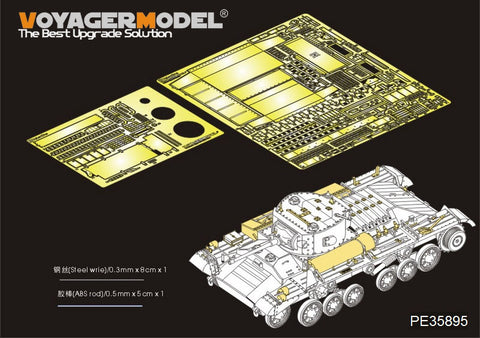 Voyager Model PE35895 1/35 WWII British Valentine Mk.II/IV Basic Photo-Etched Set (for Tamiya 35352)