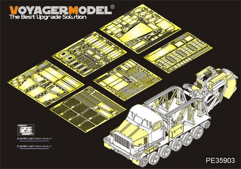 Voyager Model PE35903 1/35 Modern Russian BTM-3 High-Speed Trenching Vehicle Photo-Etched Set (for Trumpeter 09502)