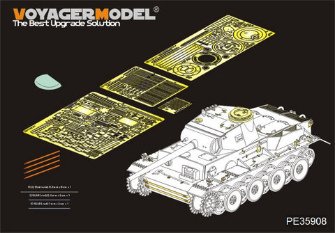 Voyager Model PE35908 1/35 WWII German Panzer VI Ausf. C/B (for VK.36.01) Basic Photo-Etched Set (for Revosys RS-3001)