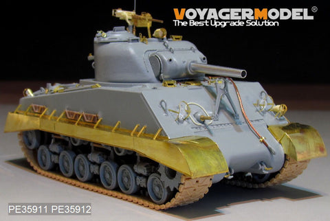 Voyager Model PE35911 1/35 WWII US M4A3 Sherman (105mm) HVSS Basic Photo-Etched Set (for Dragon 6454)