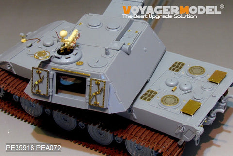 Voyager Model PE35918 1/35 WWII German E-100 Heavy Tank/Anti-Aircraft Variant Photo-Etched Set (for Amusing 35A015/016)