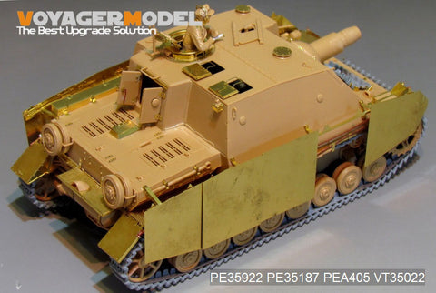Voyager Model PE35922 1/35 WWII German Sturmpanzer IV Brummbär Late Production Basic Photo-Etched Set (for Tamiya 35353)