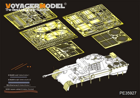 Voyager Model PE35927 1/35 WWII German Panther Ausf. A (Late Production) Photo-Etched Set (for Meng Model TS-035)