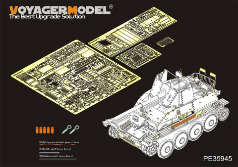Voyager Model PE35945 1/35 WWII German Tank Destroyer Marder III (Sd.Kfz.139) Basic Set (for Tamiya 35248)