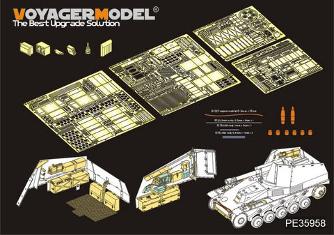 Voyager Model PE35958 1/35 WWII German Self-Propelled Howitzer "Wespe" Basic Set (Tamiya 35200, 35358)