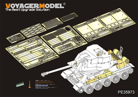 Voyager Model PE35973 1/35 Egyptian Army T-34/122 Self-Propelled Gun Basic (for RFM 5013)