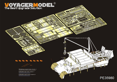 Voyager Model PE35980 1/35 WWII German Bergepanther Ausf. D (Late Version, Panther G Tool Holders) Basic Set (for Takom 2101)
