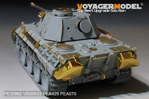 Voyager Model PE35982 1/35 WWII German Panther Tank Ausf. D Early Production Basic Set (Takom 2103)