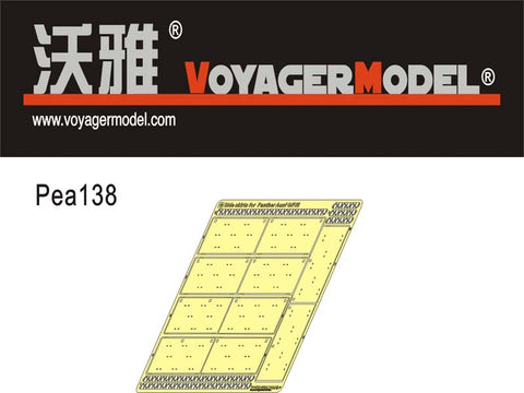 Voyager Model PEA138 1/35 WWII German Panther G/F/II Side Skirts - Late Production Type (Dragon)