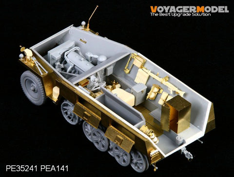 Voyager Model PEA141 1/35 WWII German Sd.Kfz.250 Neu Stowage Boxes & Fenders (Dragon)