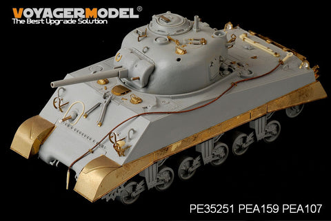 Voyager Model PEA159 1/35 WWII USMC M4A2 Medium Tank Late-Production Side Skirts (Dragon)