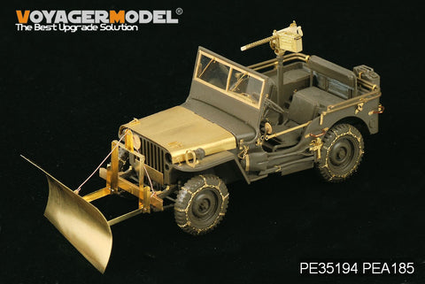 Voyager Model PEA185 1/35 WWII U.S. Jeep Willys MB (Snow-Clearing Type with Tire Chains) (Tamiya/Italeri)