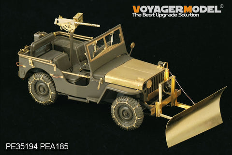 Voyager Model PEA185 1/35 WWII U.S. Jeep Willys MB (Snow-Clearing Type with Tire Chains) (Tamiya/Italeri)