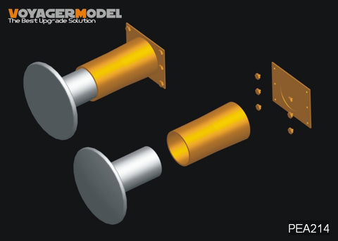 Voyager Model PEA214 1/35 WWII German Railway Rolling Stock: Buffers & Towing Hooks (Universal)