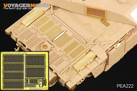 Voyager Model PEA222 1/35 Modern British Challenger 2 Main Battle Tank Grille (Tamiya)