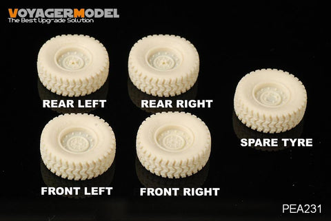 Voyager Model PEA231 1/35 Modern Humvee Family Road Wheels & Spare Wheel