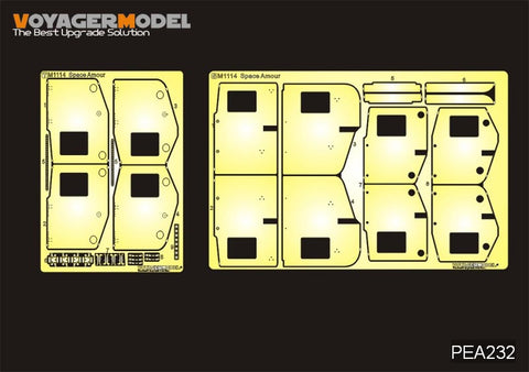 Voyager Model PEA232 1/35 Modern U.S. Marine Corps Humvee M1114 with Frag Kit 5 (Space Armor)