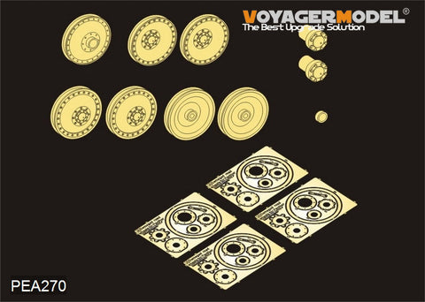 Voyager Model PEA270 1/35 WWII German Panther A/G/F & Tank Destroyer Road Wheels with Battle Damage (GP)