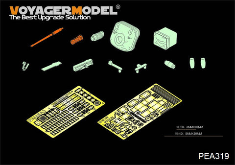 Voyager Model PEA319 1/35 Modern US M48A3 Patton Additional Equipment Set (for Dragon 3544)