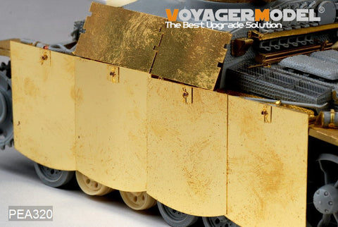 Voyager Model PEA320 1/35 WWII German StuG III Ausf. G (Late-Late Production) Pivot-Mount Hull Schürzen Set (for Dragon)