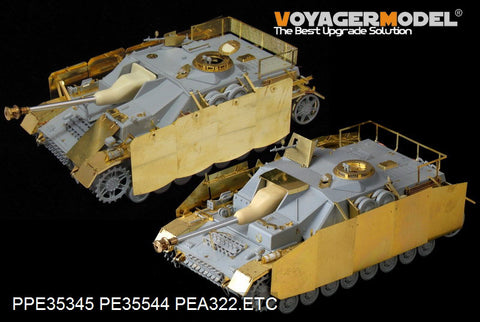 Voyager Model PEA322 1/35 WWII German StuG IV Late Version Add-on Armor Set (for Dragon 6612)