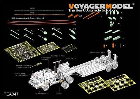 Voyager Model PEA347 1/35 WWII US M26 Dragon Wagon Tank Transporter Additional Parts Set (Universal)