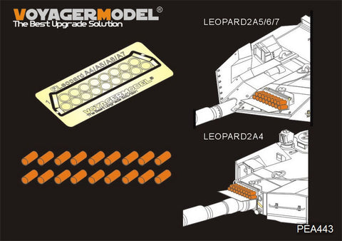 Voyager Model PEA443 1/35 Modern Bundeswehr Leopard 2A4/A5/A6/A7 Shim/Fire Set (Universal)